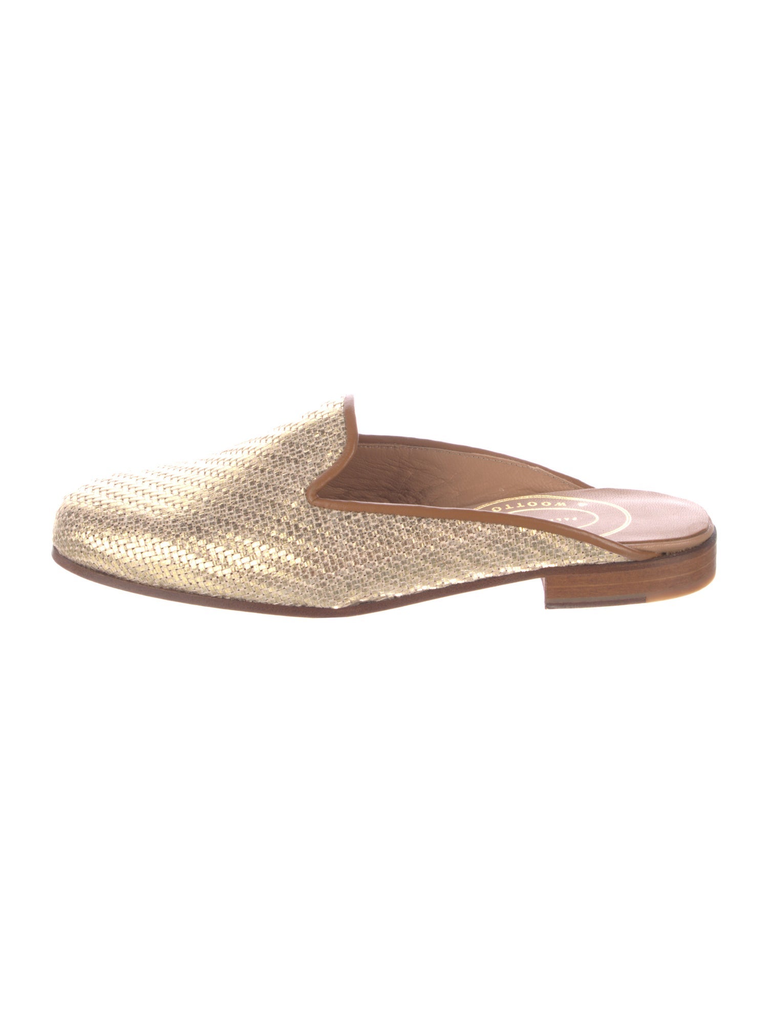 Stubbs & Wootton Colorblock Pattern Mules