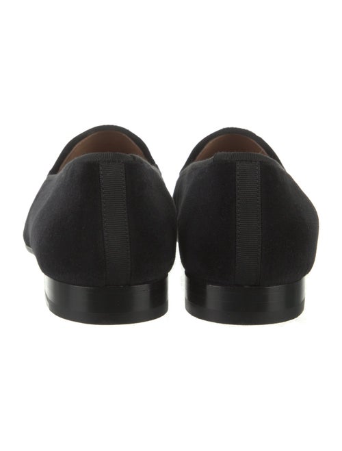 Stubbs & Wootton Velvet Graphic Print Loafers