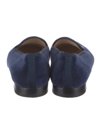 Stubbs & Wootton Velvet Embroidered Accent Loafers