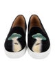 Stubbs & Wootton Velvet Graphic Print Loafers