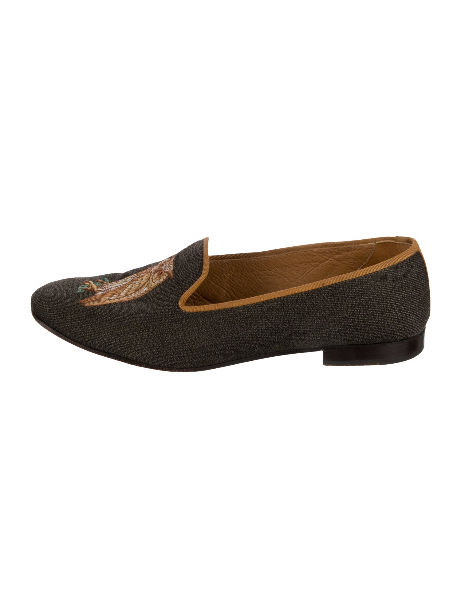 Stubbs & Wootton Graphic Print Loafers