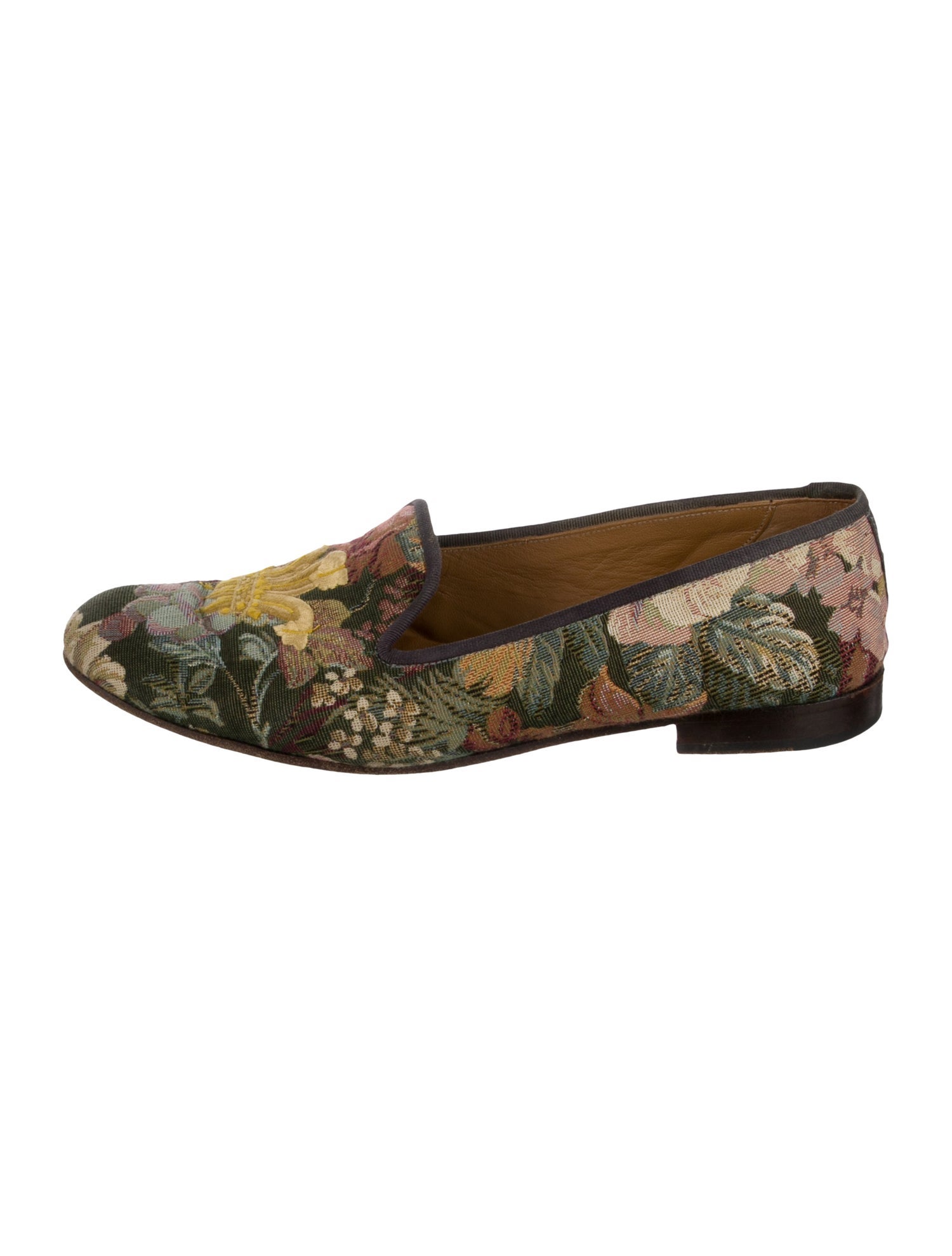 Stubbs & Wootton Canvas Printed Loafers