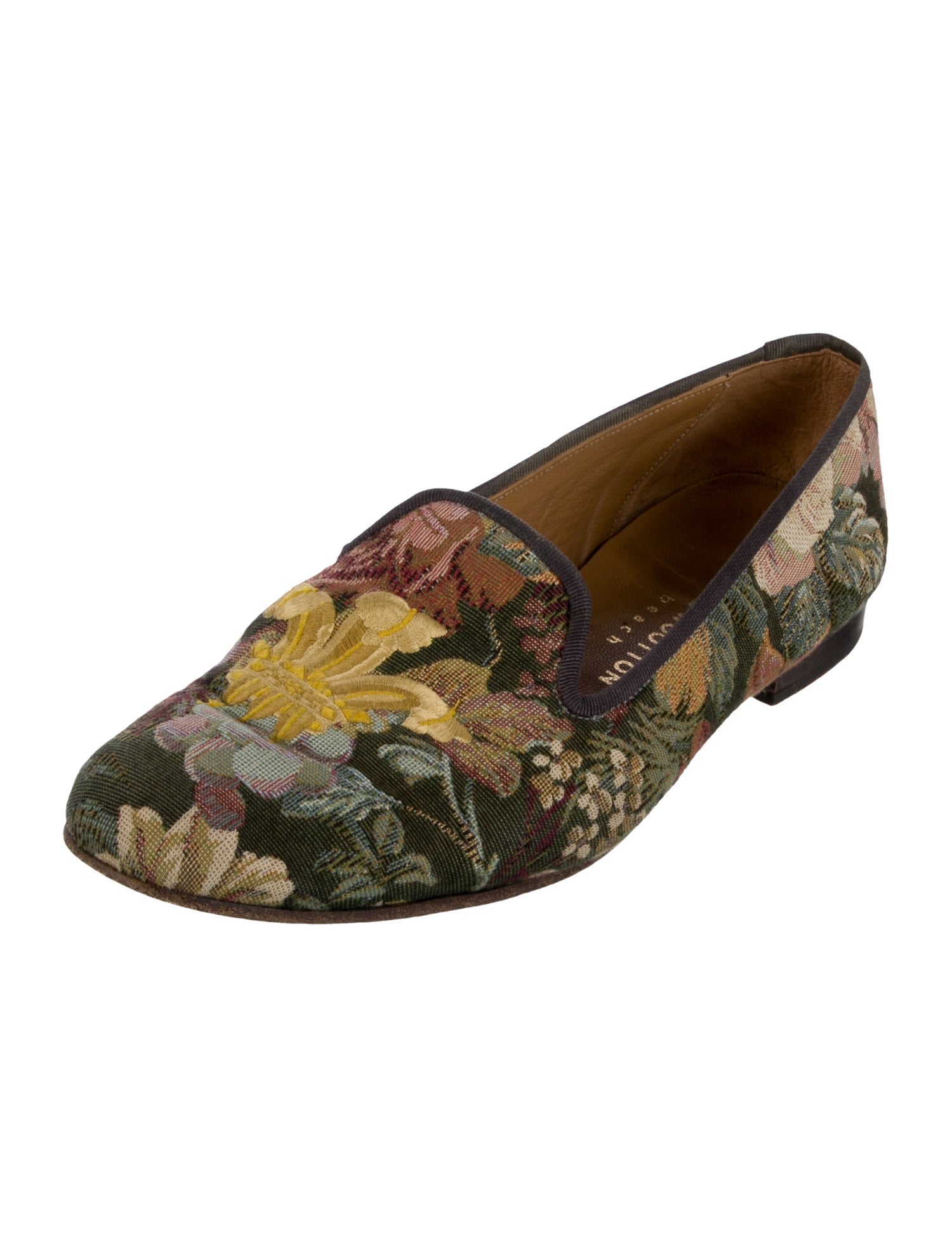Stubbs & Wootton Canvas Printed Loafers