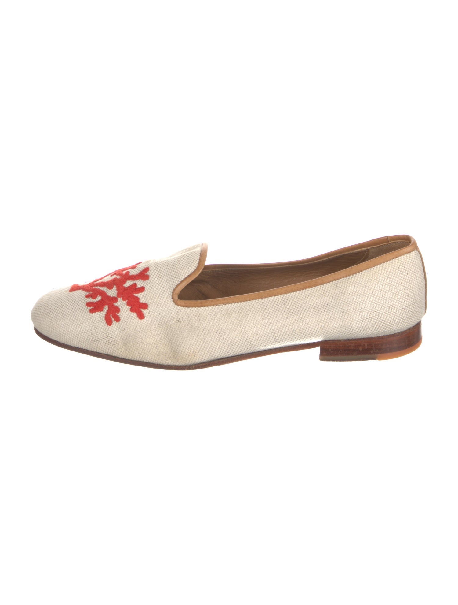 Stubbs & Wootton Canvas Graphic Print Loafers