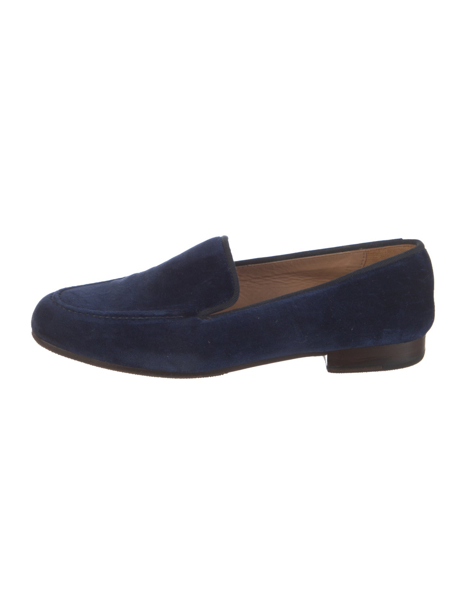 Stubbs & Wootton Velvet Grosgrain Trim Loafers