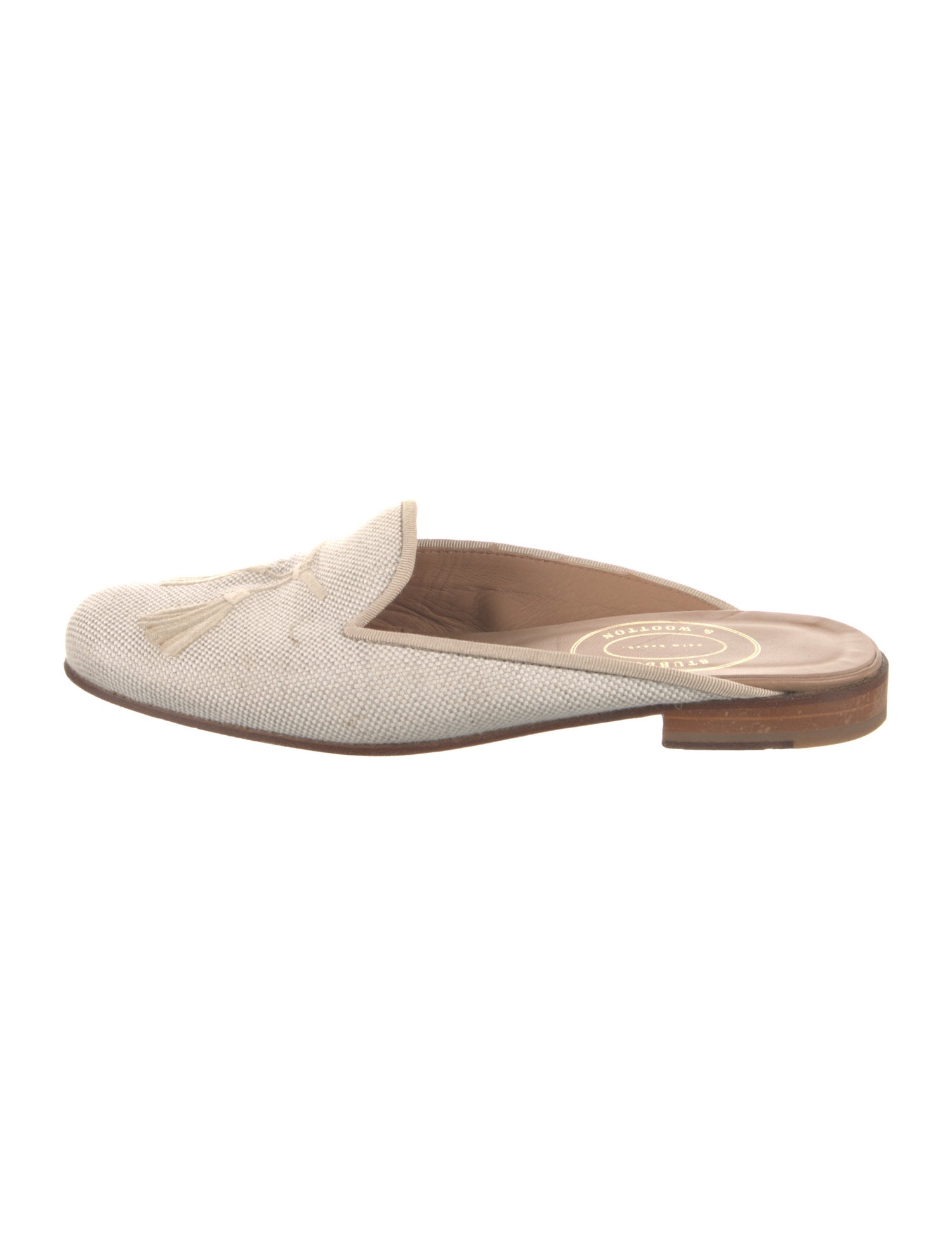 Stubbs & Wootton Canvas Printed Mules