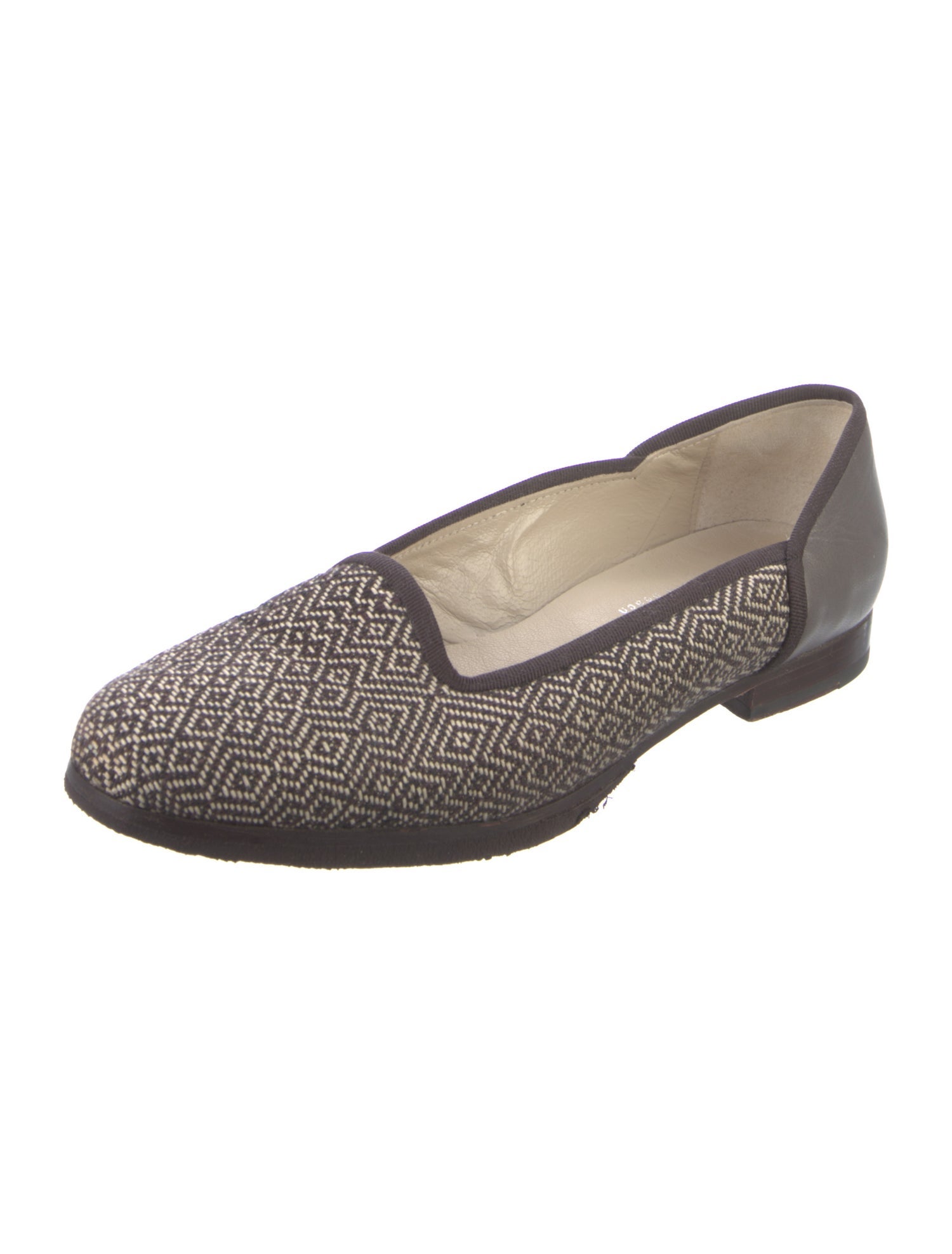 Stubbs & Wootton Canvas Patterned Ballet Flats
