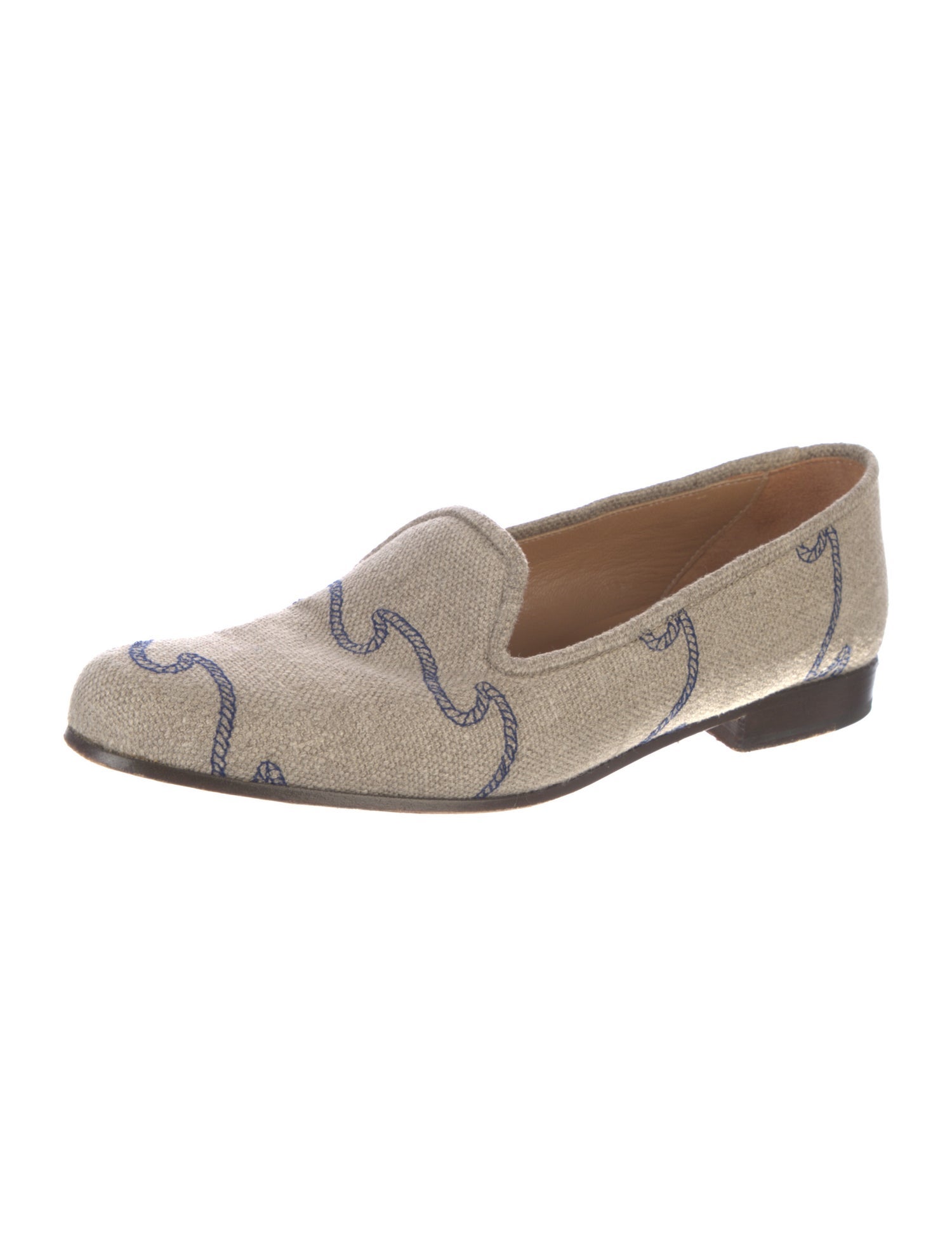 Stubbs & Wootton Canvas Printed Loafers