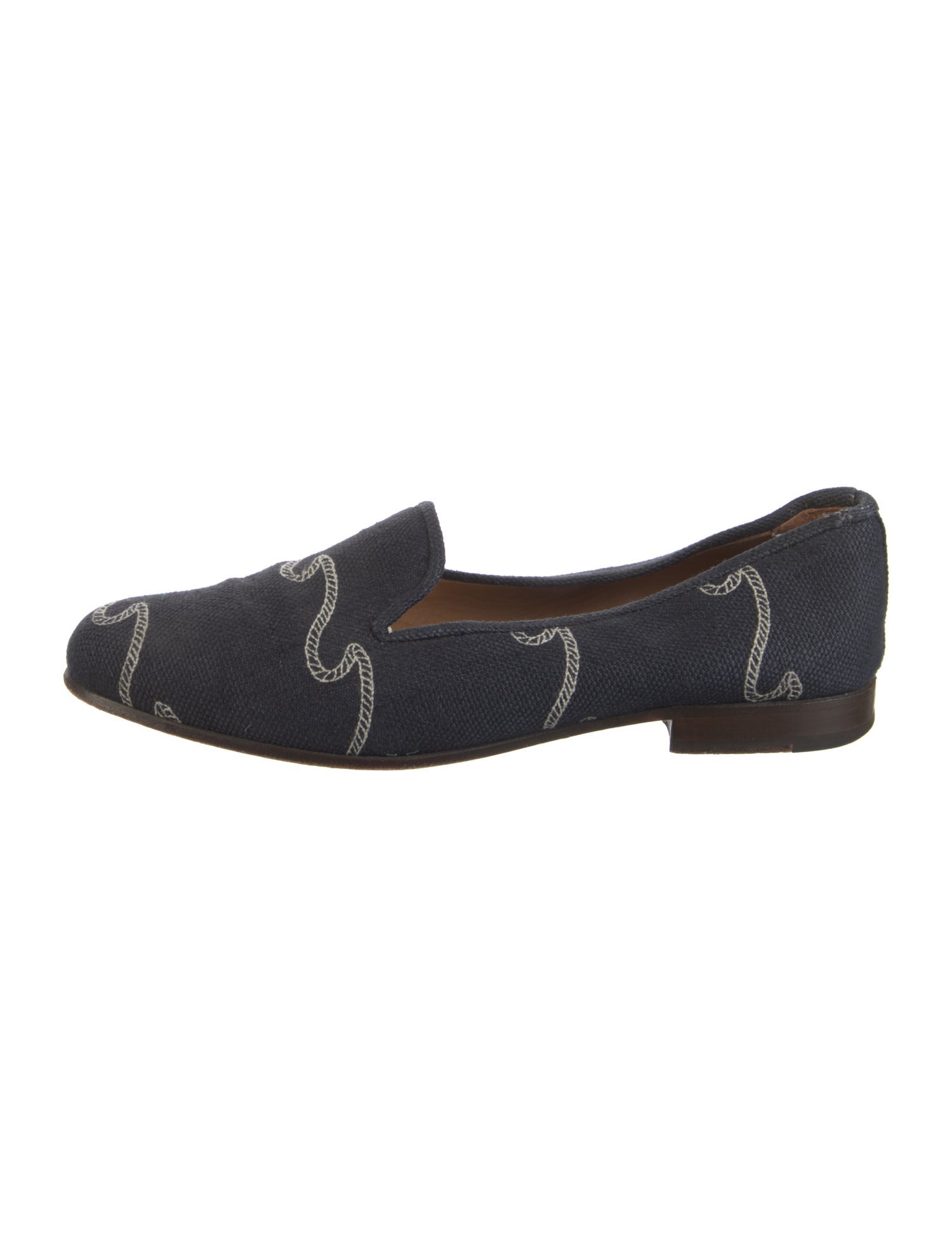 Stubbs & Wootton Canvas Printed Loafers