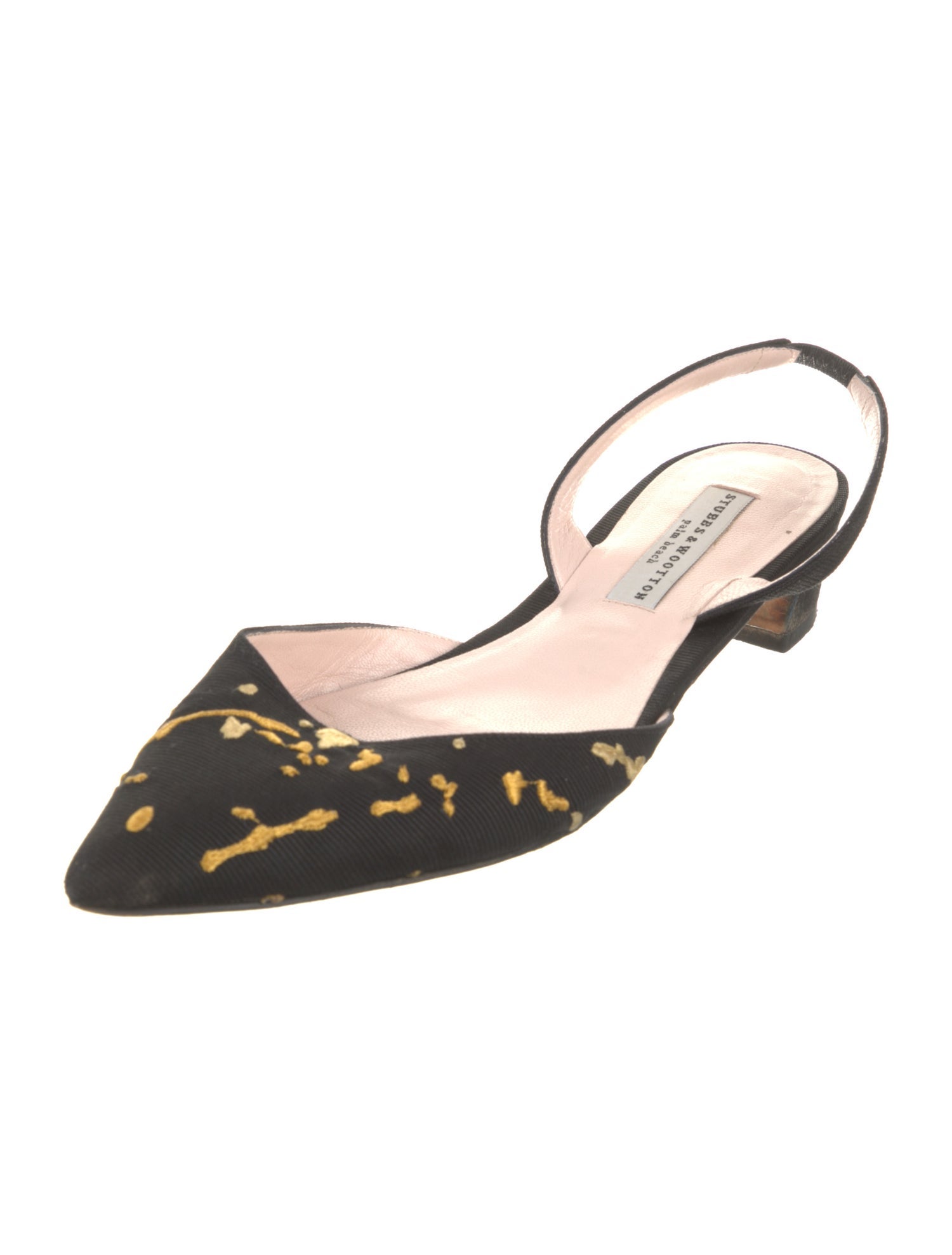 Stubbs & Wootton Graphic Print Slingback Flats