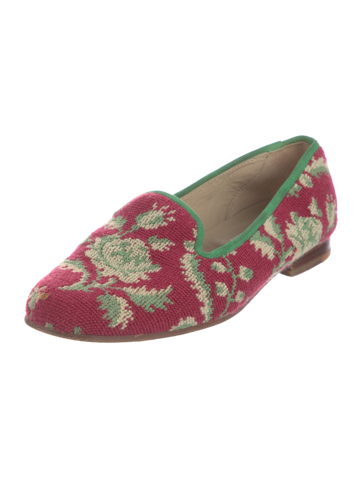 Stubbs & Wootton Floral Print Loafers