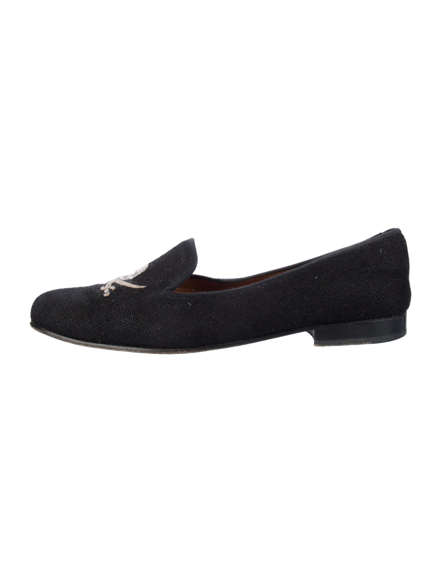 Stubbs & Wootton Embroidered Accent Loafers