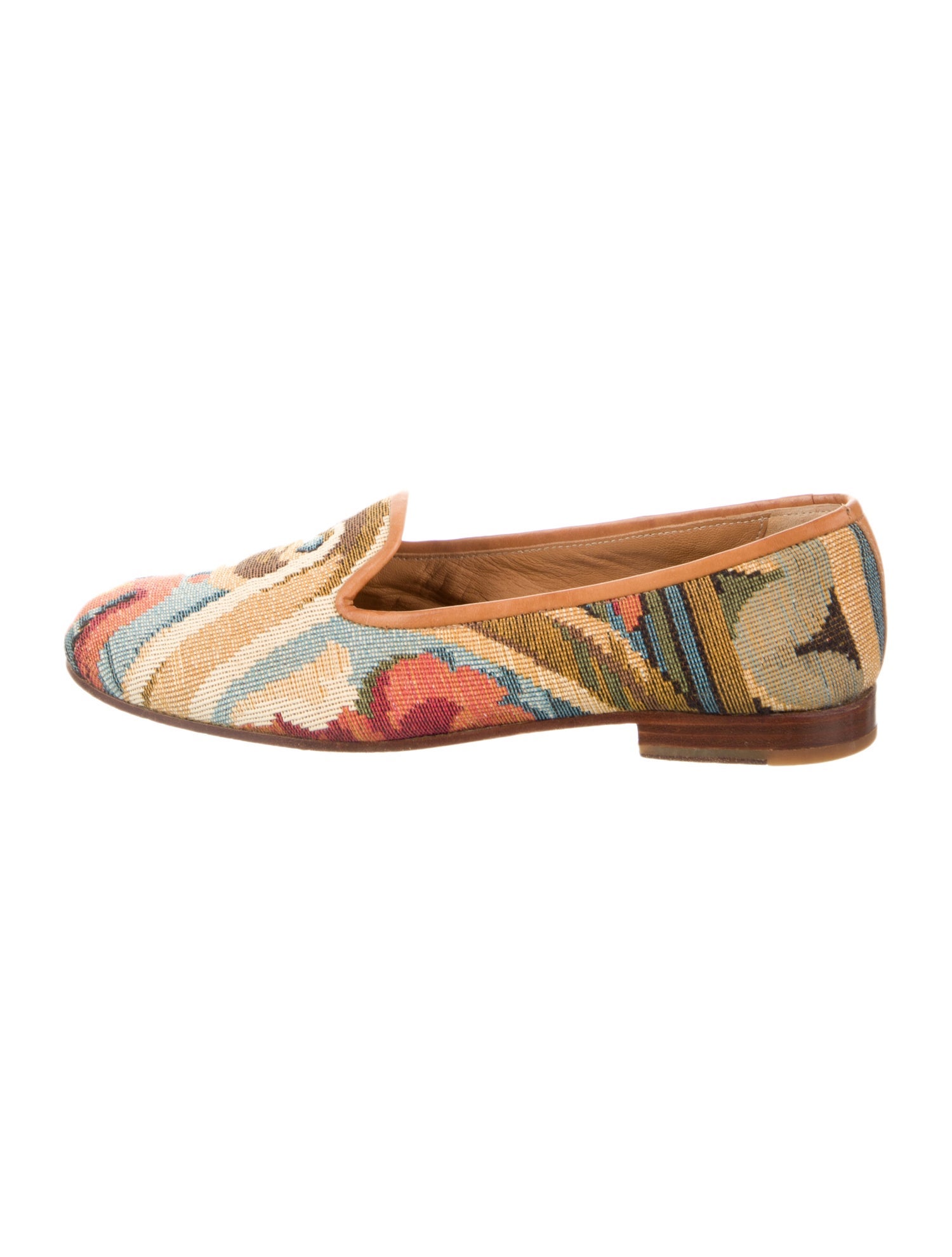 Stubbs & Wootton Canvas Printed Loafers