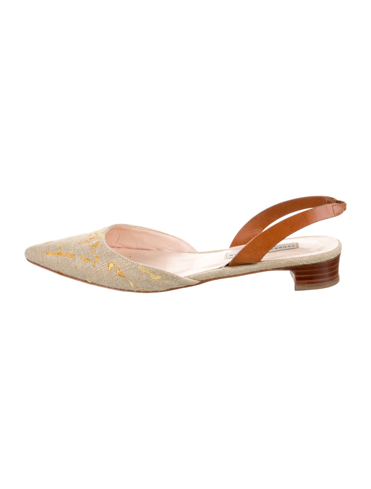 Stubbs & Wootton Printed Slingback Flats