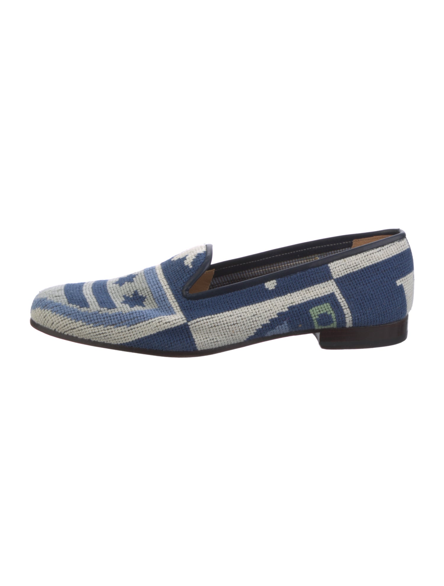 Stubbs & Wootton Canvas Printed Loafers