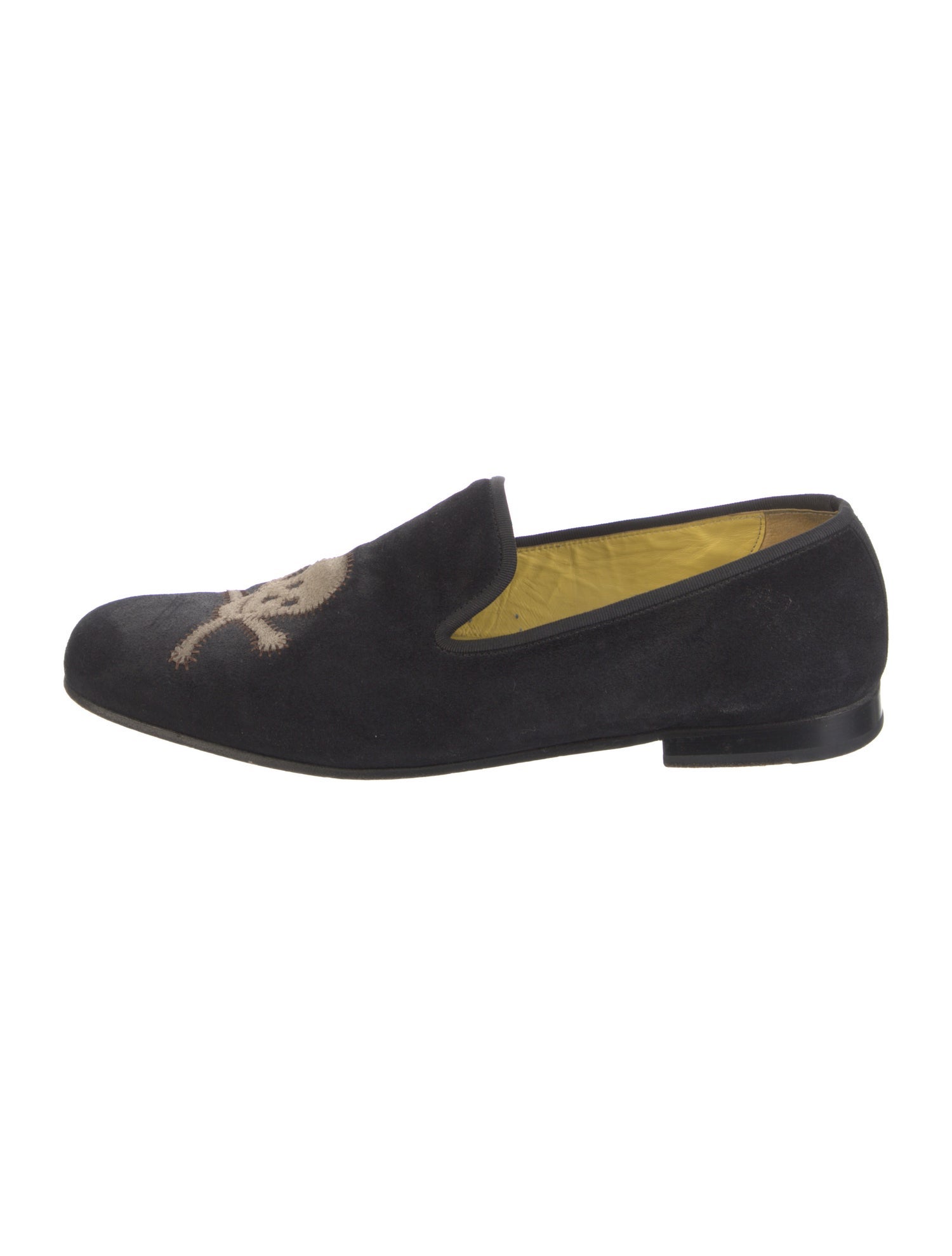 Stubbs & Wootton Suede Printed Loafers