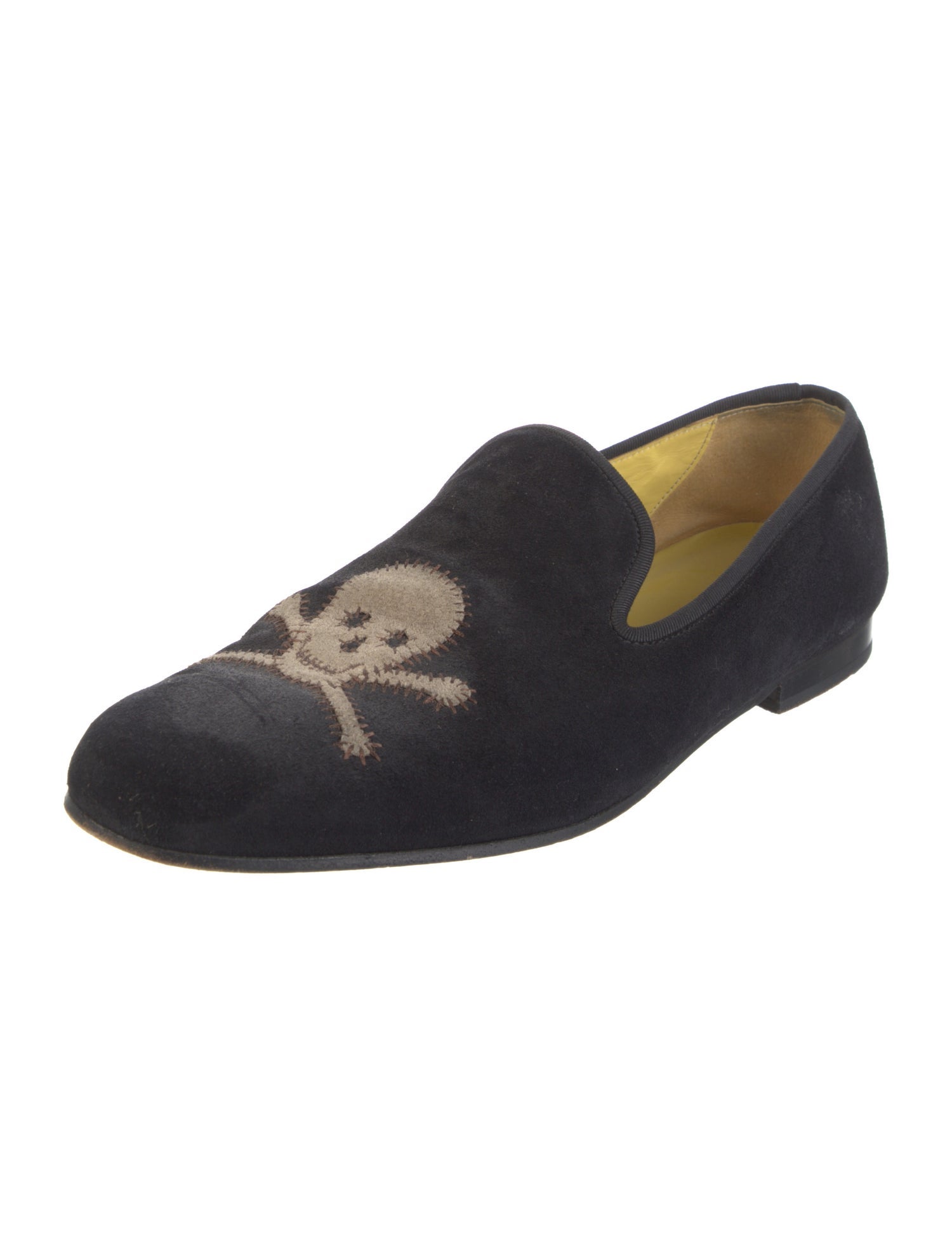Stubbs & Wootton Suede Printed Loafers