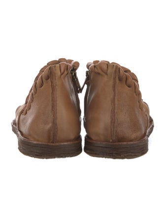 A.S. 98 Leather Whipstitch Trim Sandals