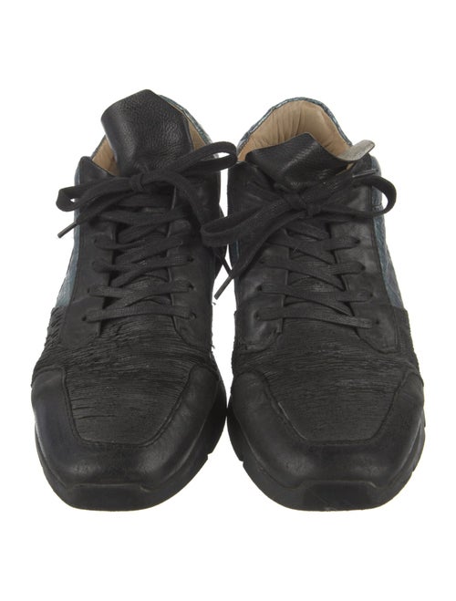 A.S. 98 Leather Colorblock Pattern Sneakers