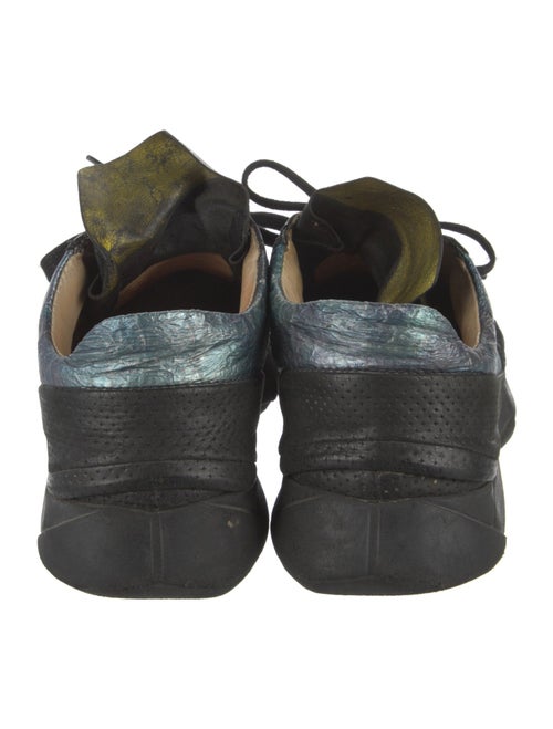 A.S. 98 Leather Colorblock Pattern Sneakers