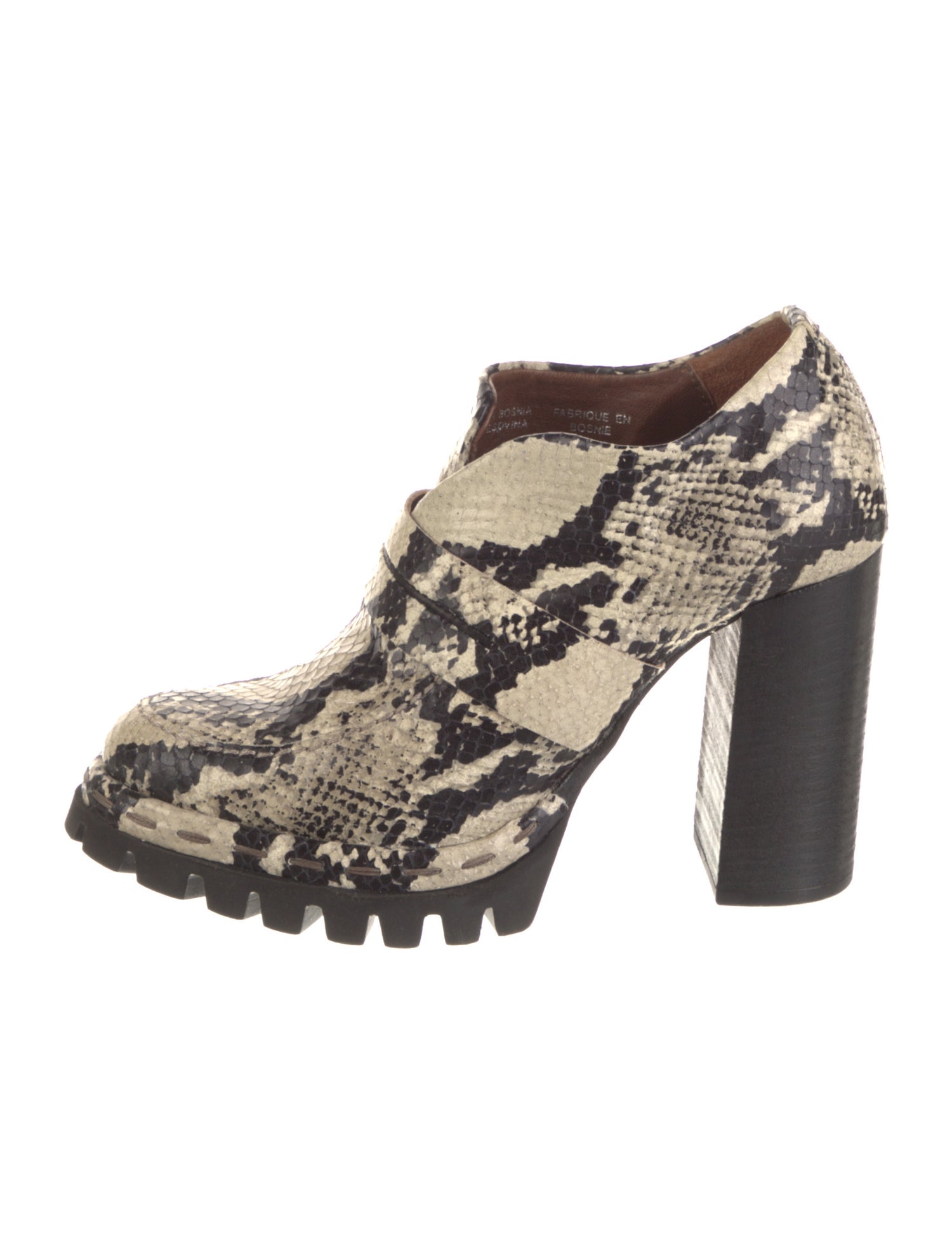 A.S. 98 Leather Animal Print Pumps