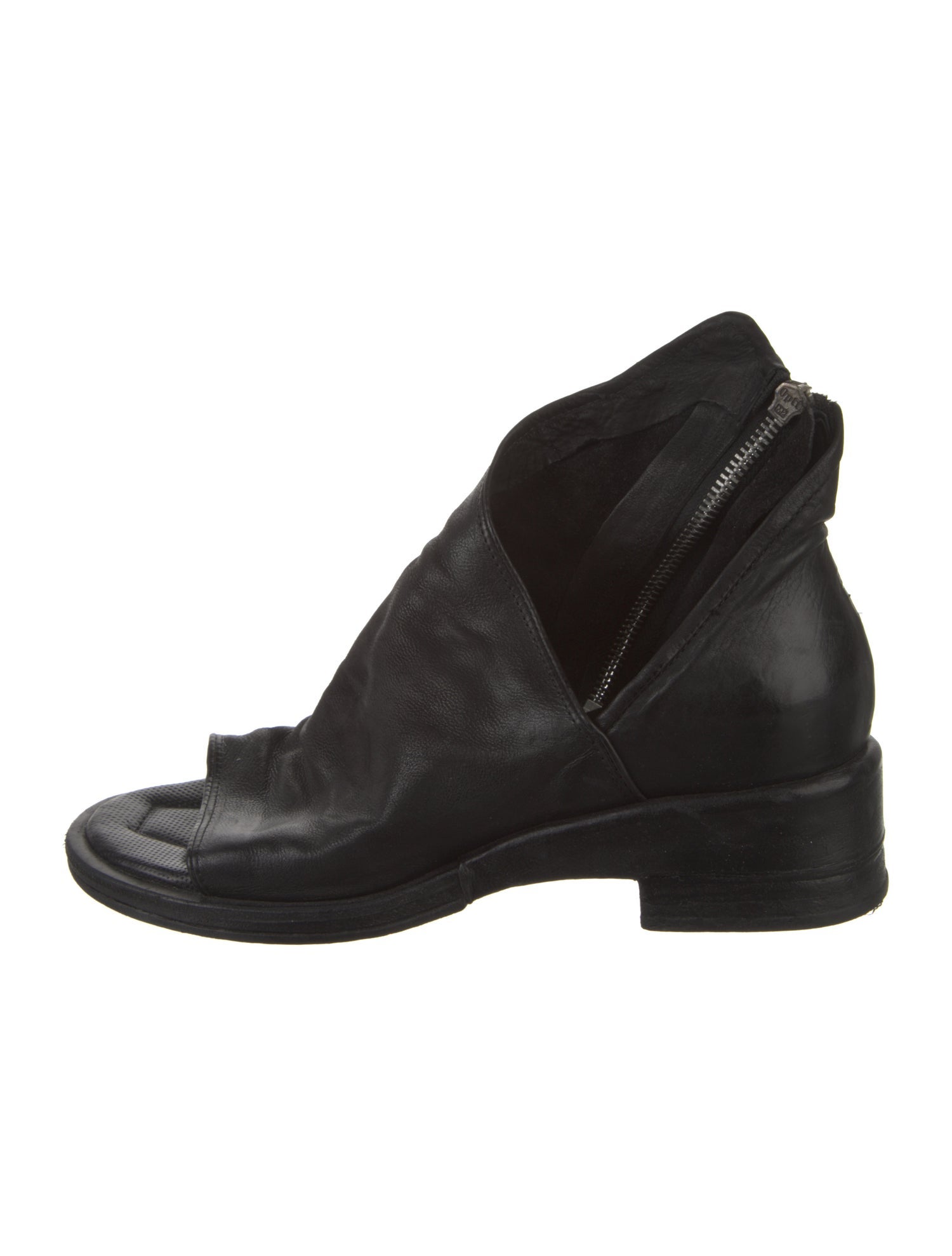 A.S. 98 Leather Cutout Accent Slingback Sandals