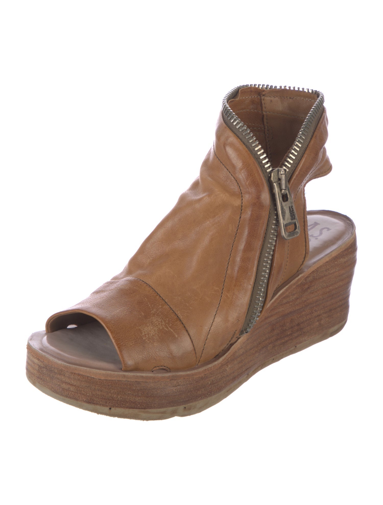 A.S. 98 Leather Slingback Pumps