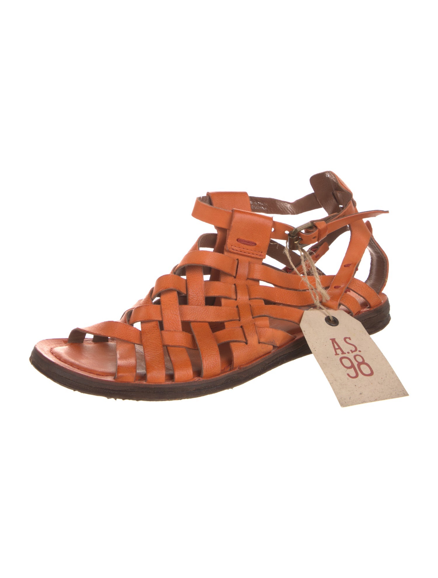 A.S. 98 Leather Gladiator Sandals w/ Tags