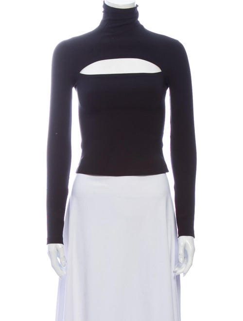 A.w.a.k.e. Mode Turtleneck Long Sleeve Top Black