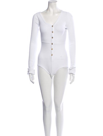 A.w.a.k.e. Mode Tops V-Neck Long Sleeve Bodysuit S