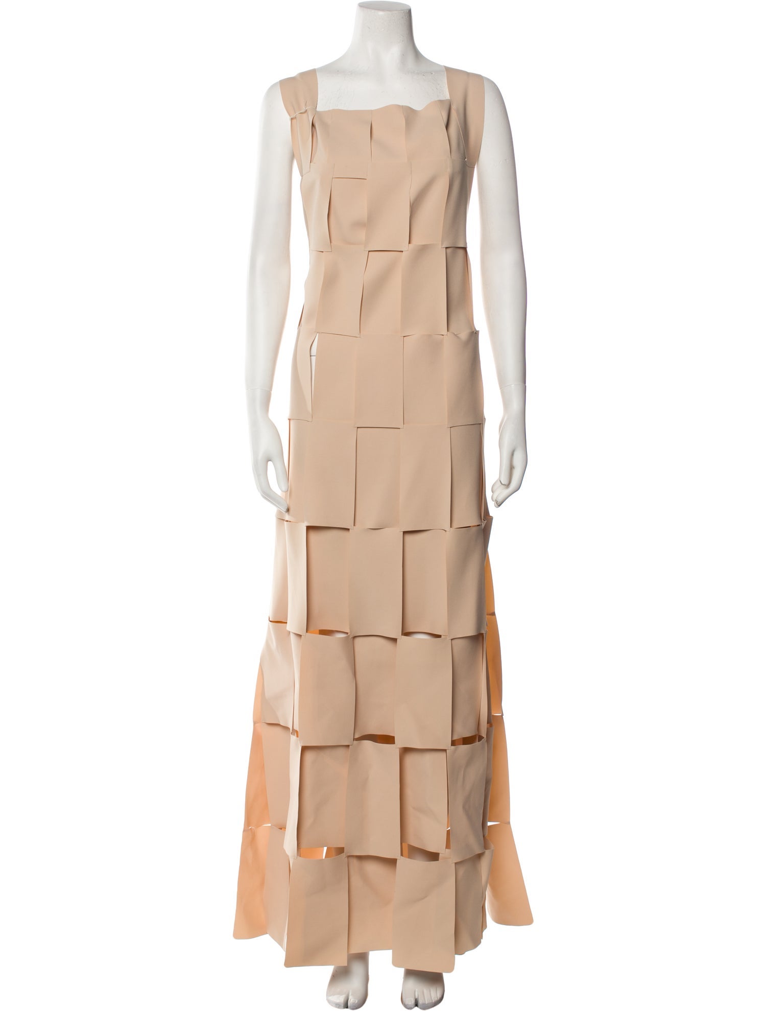 A.W.A.K.E. Mode Square Neckline Long Dress