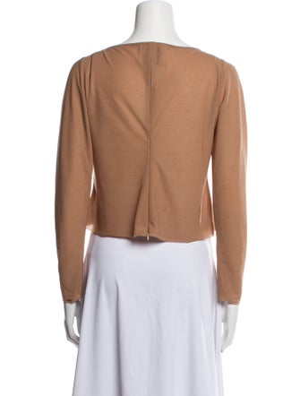 A.W.A.K.E. Mode Square Neckline Long Sleeve Crop Top