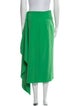A.W.A.K.E. Mode Raw-Edge Trim Midi Length Skirt