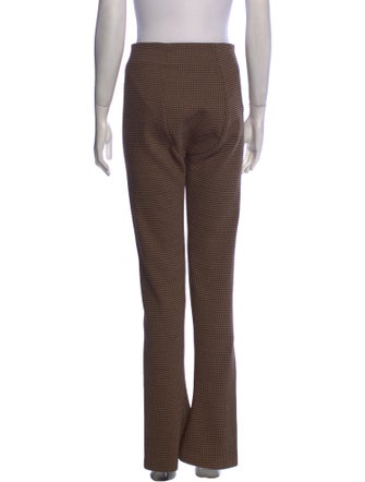 A.W.A.K.E. Mode Houndstooth Print Wide Leg Pants