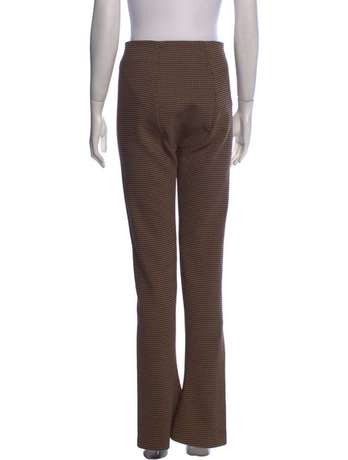 A.W.A.K.E. Mode Houndstooth Print Wide Leg Pants