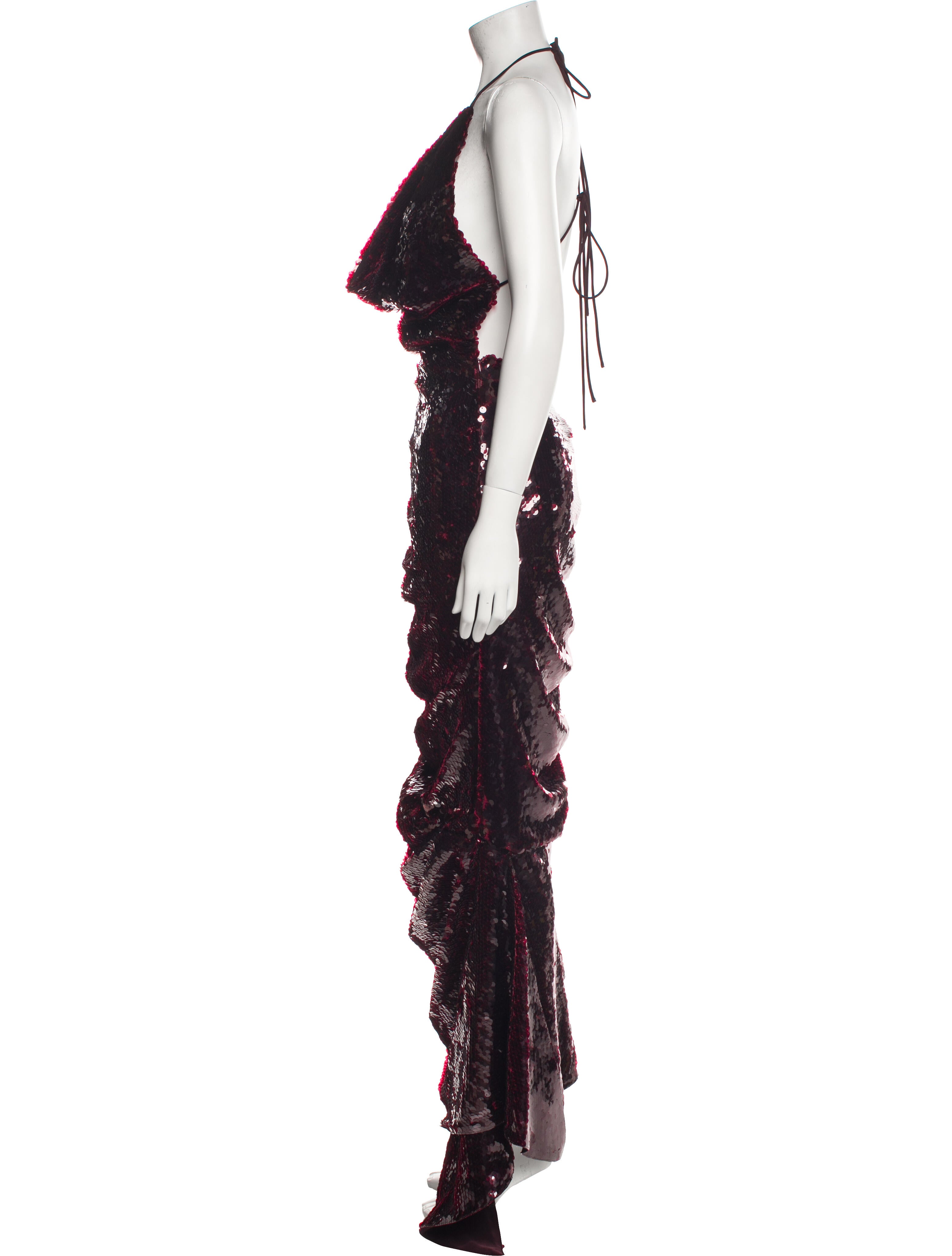A.W.A.K.E. Mode Halterneck Long Dress