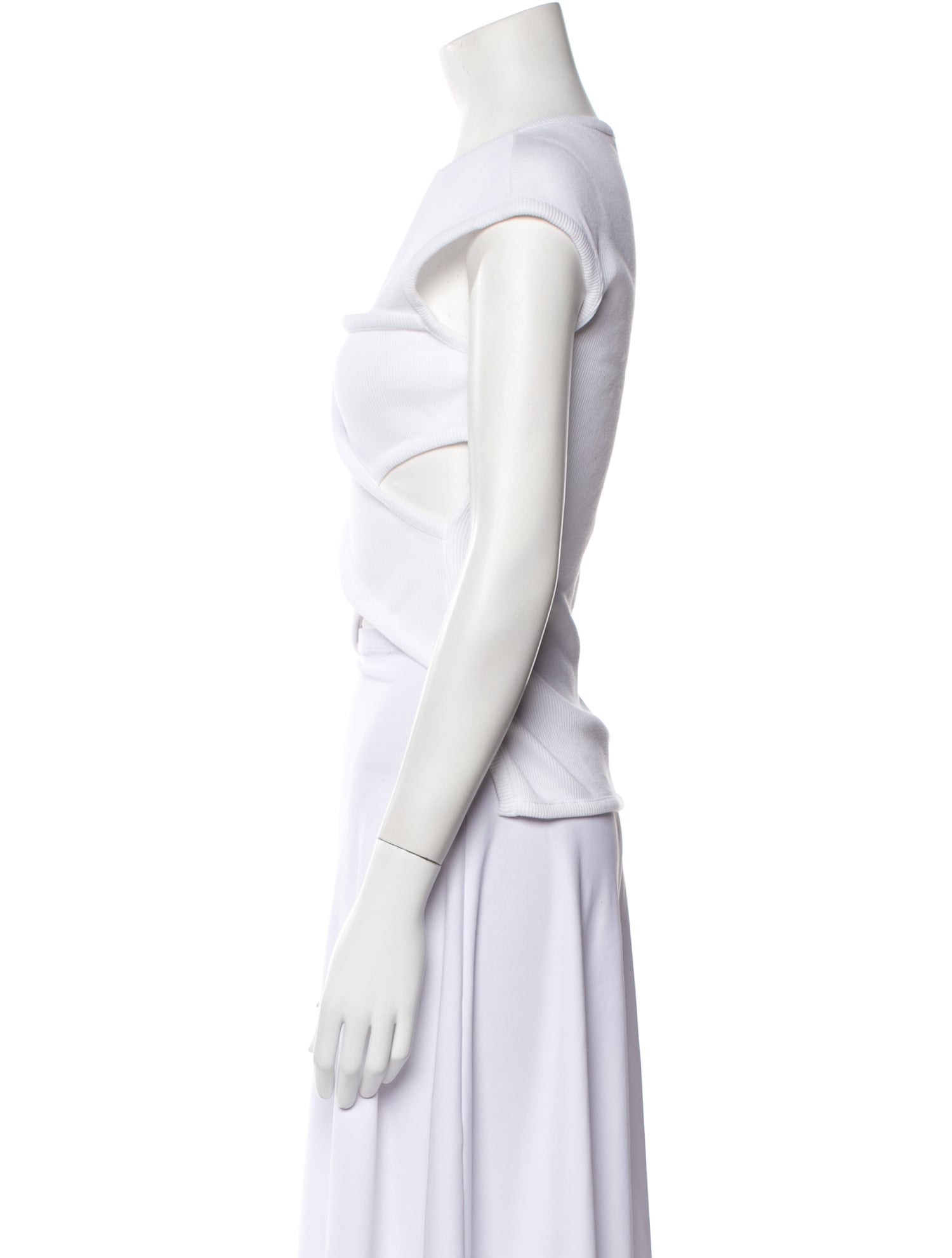 A.W.A.K.E. Mode Asymmetrical Sleeveless Crop Top