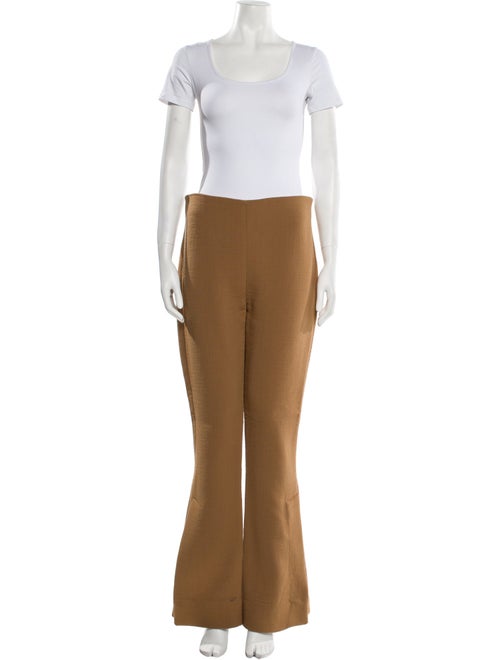 A.W.A.K.E. Mode Virgin Wool Raw-Edge Trim Pantsuit