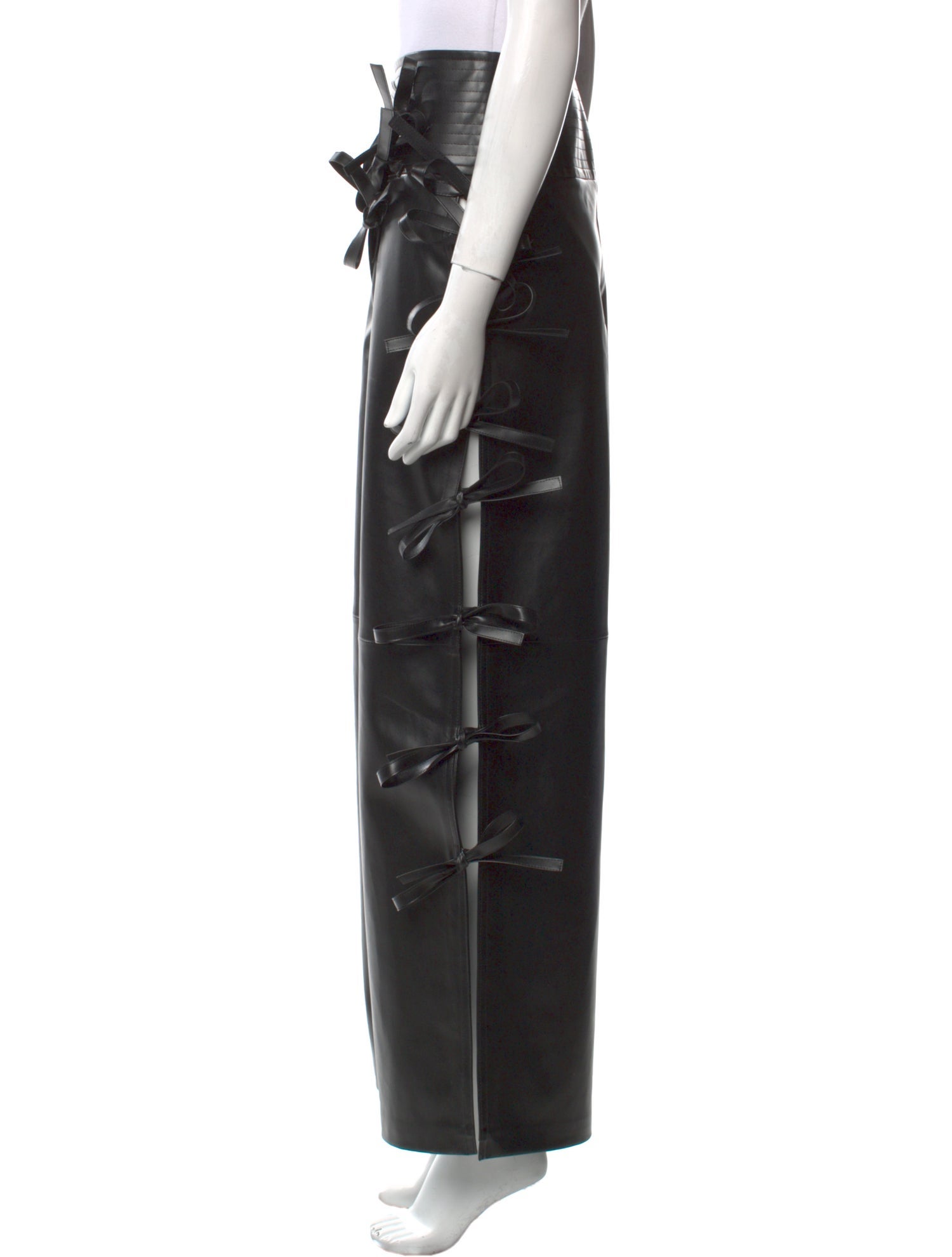 A.W.A.K.E. Mode Faux Leather Wide Leg Pants