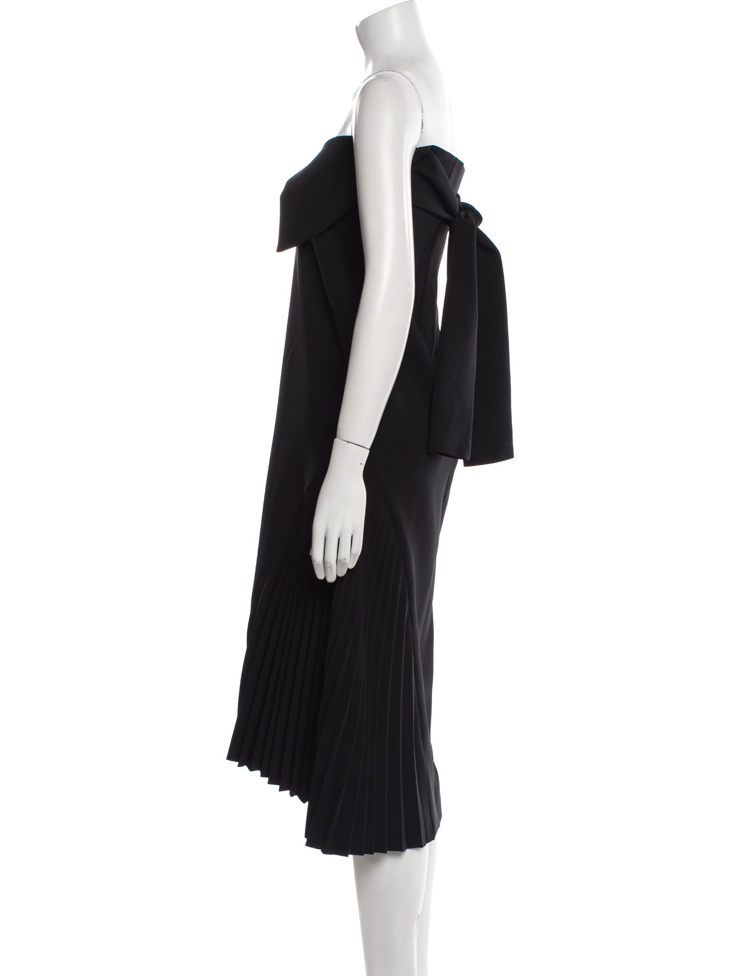 A.W.A.K.E. Mode Square Neckline Knee-Length Dress