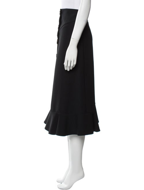 A.W.A.K.E. Mode Ruffle Embellishment Midi Length Skirt