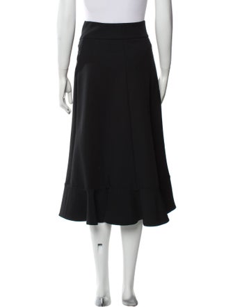 A.W.A.K.E. Mode Ruffle Embellishment Midi Length Skirt