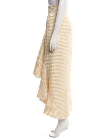 A.W.A.K.E. Mode Raw-Edge Trim Long Skirt