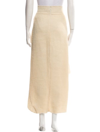 A.W.A.K.E. Mode Raw-Edge Trim Long Skirt