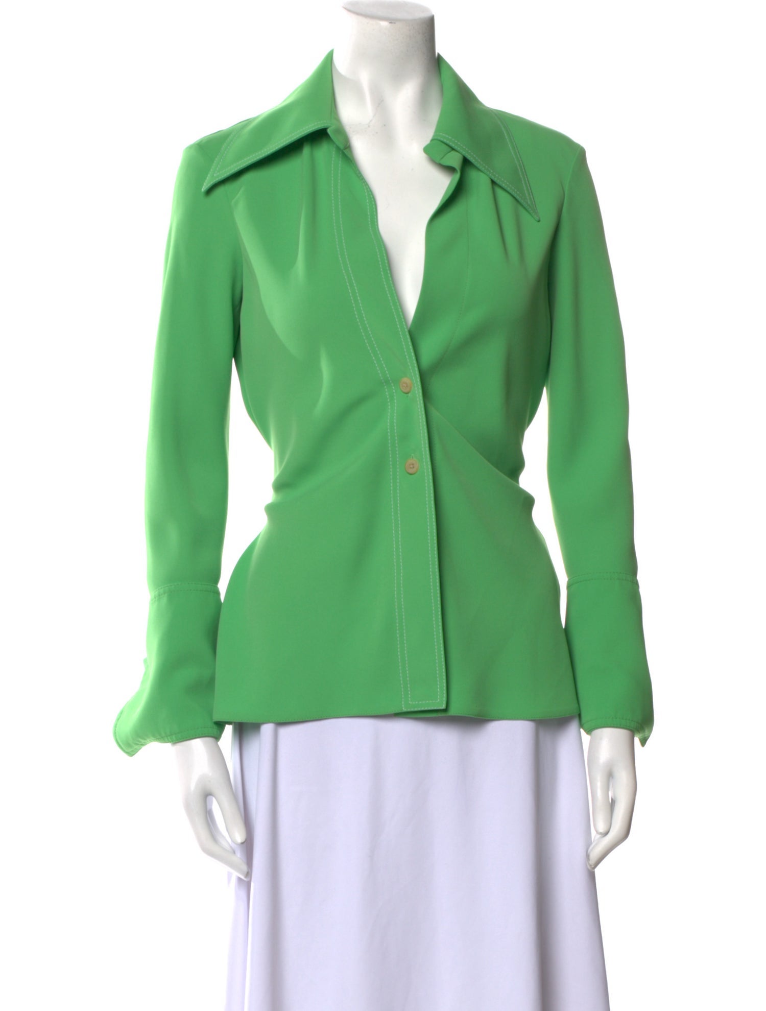 A.W.A.K.E. Mode Long Sleeve Button-Up Top