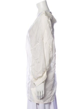 A.W.A.K.E. Mode V-Neck Long Sleeve Button-Up Top