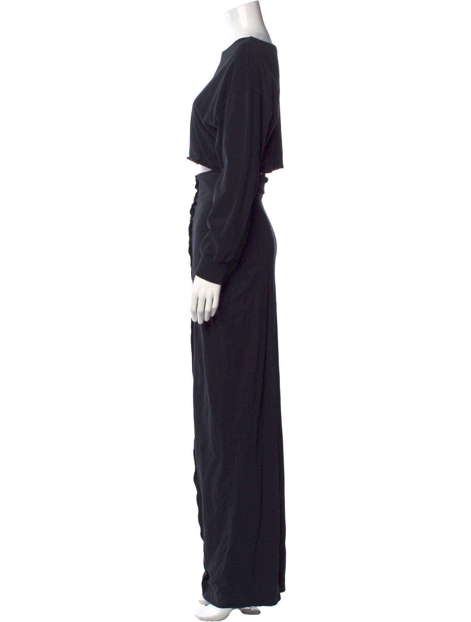 A.W.A.K.E. Mode Bateau Neckline Long Dress