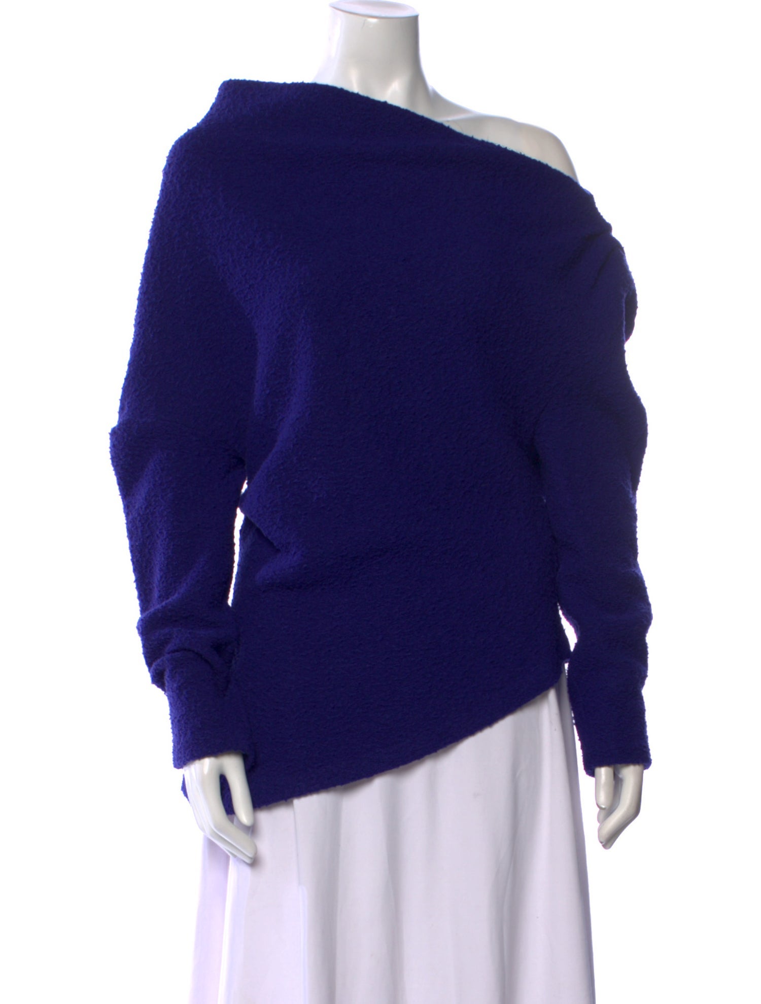 A.W.A.K.E. Mode Wool One-Shoulder Sweatshirt