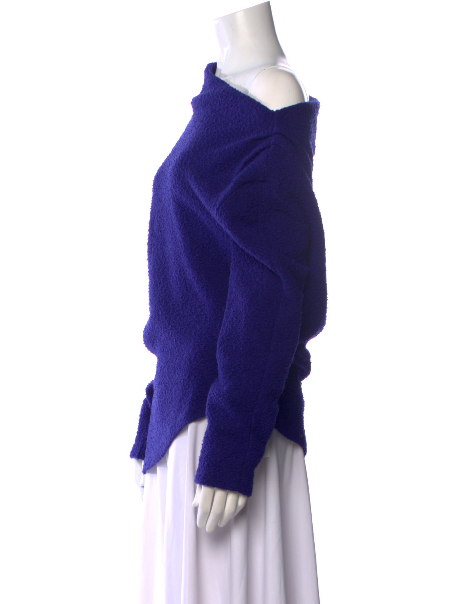 A.W.A.K.E. Mode Wool One-Shoulder Sweatshirt