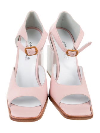 A.W.A.K.E. Mode Leather Slingback Sandals